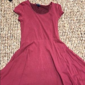 Skater dress with lacy back
